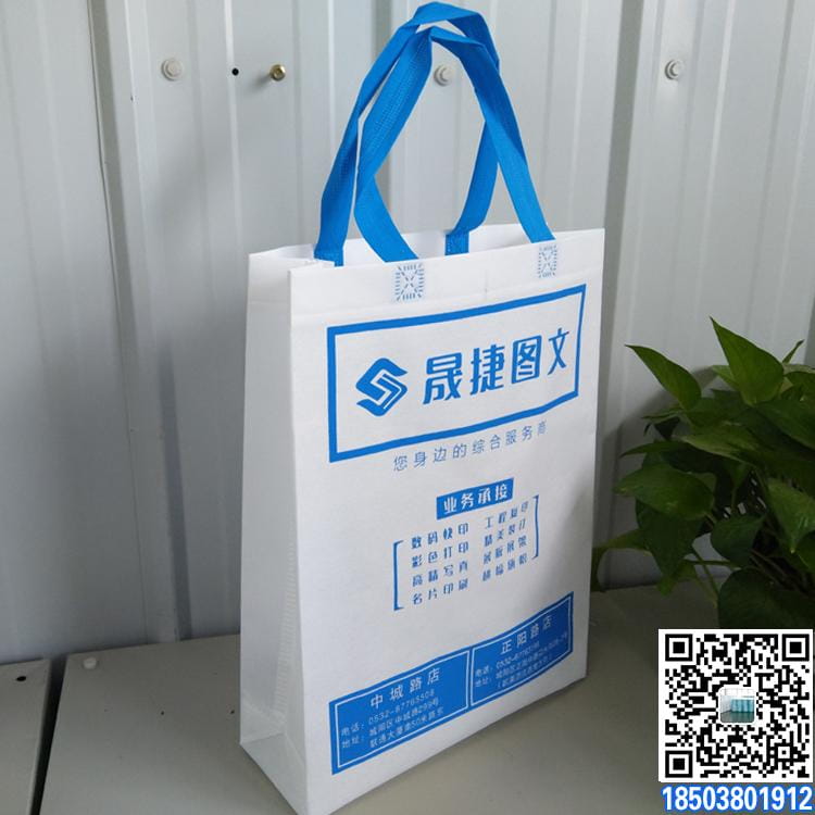单色丝网印刷一次成型无纺布手提袋
