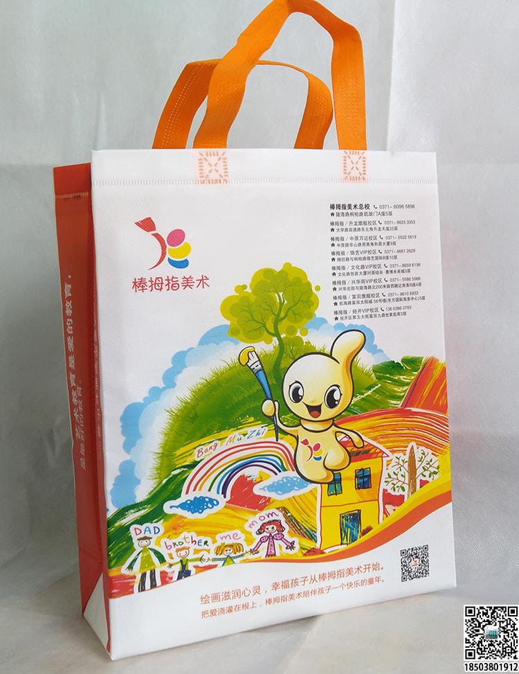 教育培训班无纺布袋 学校辅导机构无纺布手提袋广告袋宣传袋