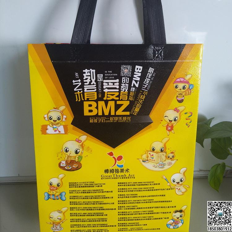 教育培训班无纺布袋 学校辅导机构无纺布手提袋广告袋宣传袋  第2张