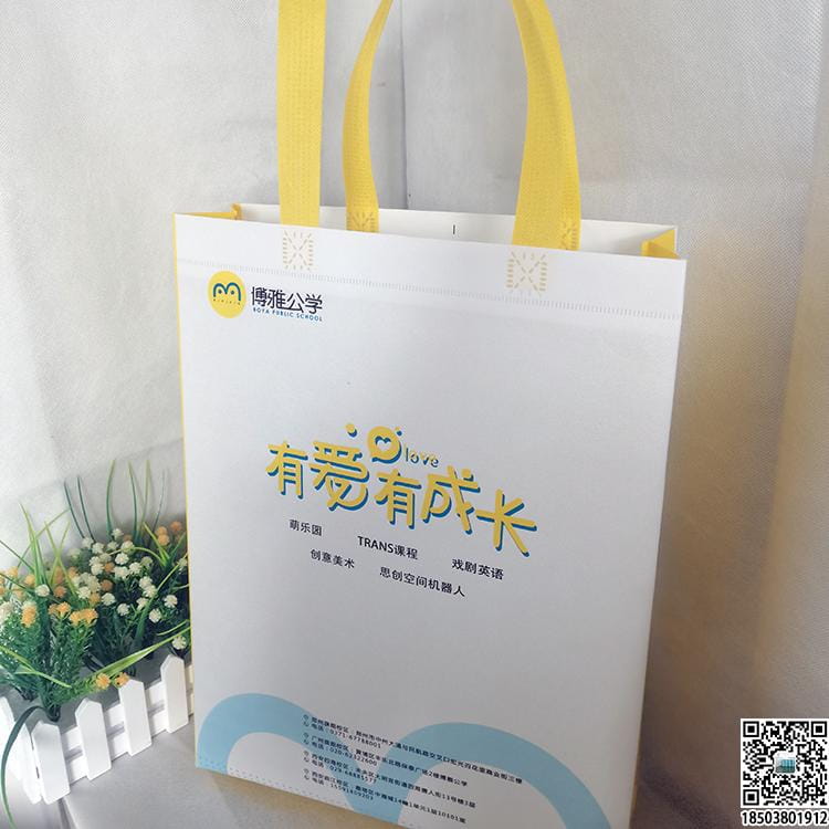教育培训班无纺布袋 学校辅导机构无纺布手提袋广告袋宣传袋  第10张