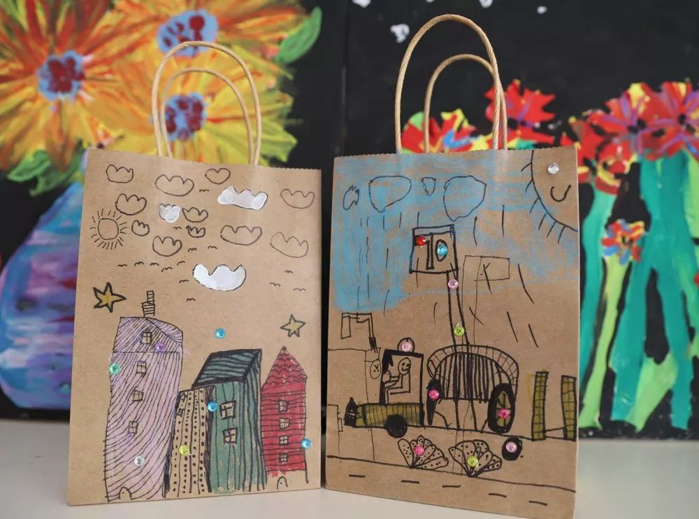 美工教室 | 牛皮纸袋创意画 第13张 美工教室 | 牛皮纸袋创意画 第13张