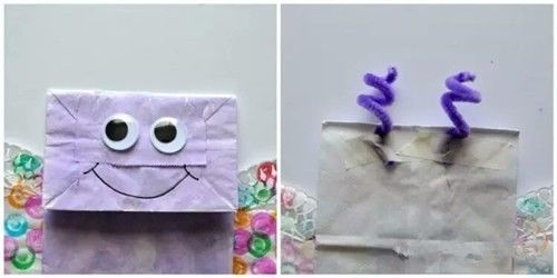 用过的纸袋带来幼儿园,我给你变个动物园出来!  第16张 用过的纸袋带来幼儿园,我给你变个动物园出来!  第16张