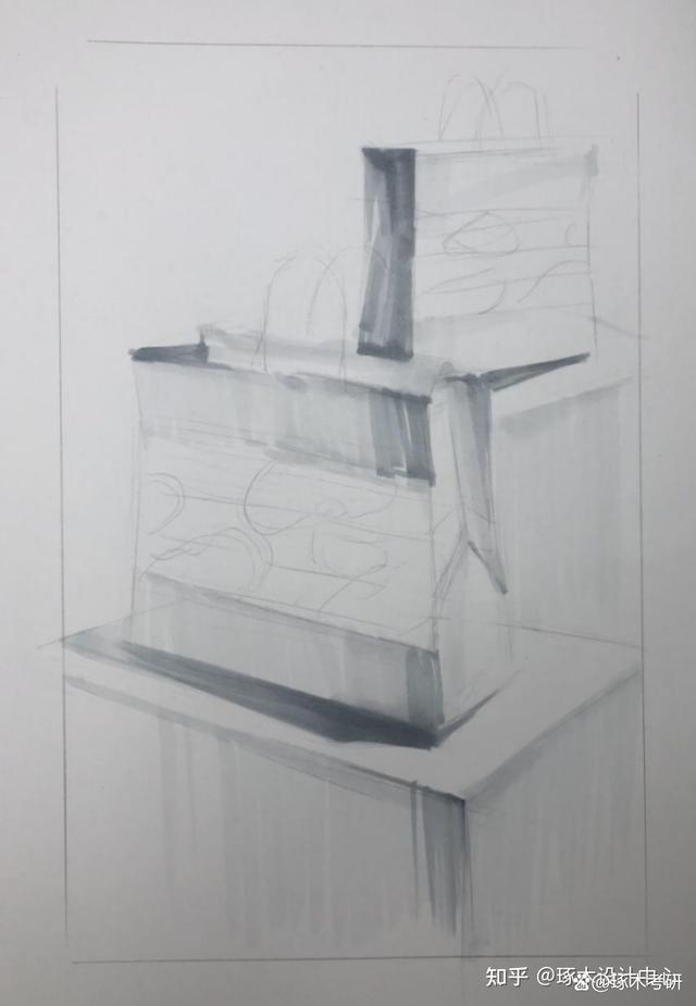 视觉传达设计考研手绘教学11|海报设计-纸袋单体材质马克笔上色  第3张 视觉传达设计考研手绘教学11|海报设计-纸袋单体材质马克笔上色  第3张