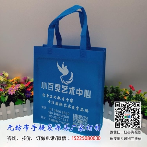 彩兰色无纺布袋订制