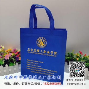 宝兰色无纺布袋订制印刷